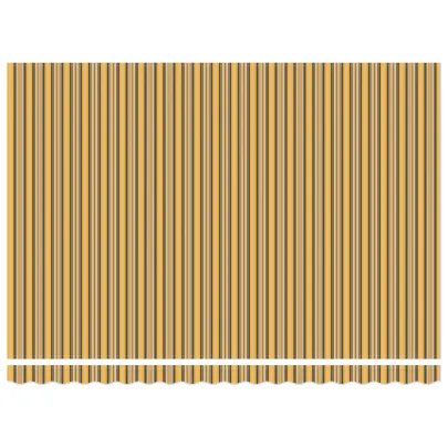 Marchiză Retractabilă Exterior 450x300 cm - Dungi Galben