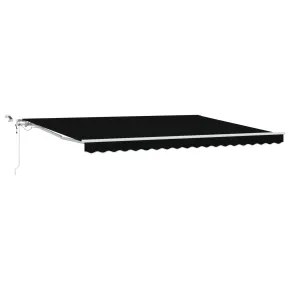 Marchiză Automată LED 450x300 cm - Material Negru Exterior 2