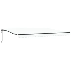 Marchiză Manuală Retractabilă Alb 4.5x3 m - Material Schimb Exterior 2