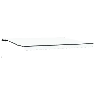 Marchiză Manuală Retractabilă Alb 4.5x3 m - Material Schimb Exterior
