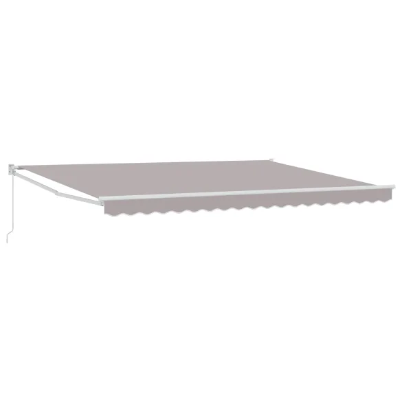 Marchiză Retractabilă Manuală Gri 450x300 cm - Ușor de Montat