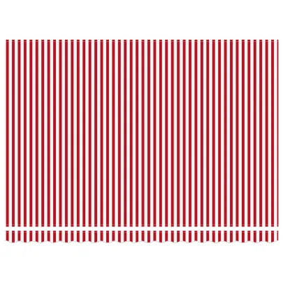 Marchiză Retractabilă Manuală Dungi Roșii și Albe 450x350 cm
