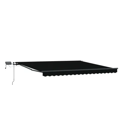 Marchiză Retractabilă LED Exterior 4.5x3.5m | vidaXL