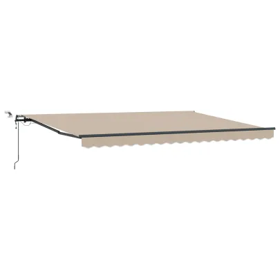 Marchiză Retractabilă Automată cu LED 450x350cm Bej