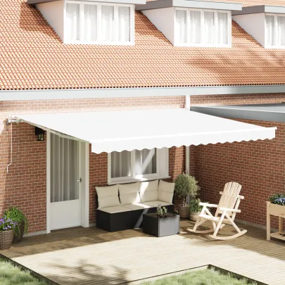 Marcaj Retractabil Automat Alb 450x350 cm - Cadru 4,5x3,5 m