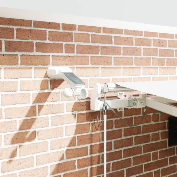 Marchiză automată cu LED 4.5x3.5m - Material alb | vidaXL