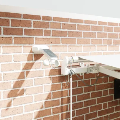 Marchiză automată cu LED 4.5x3.5m - Material alb | vidaXL