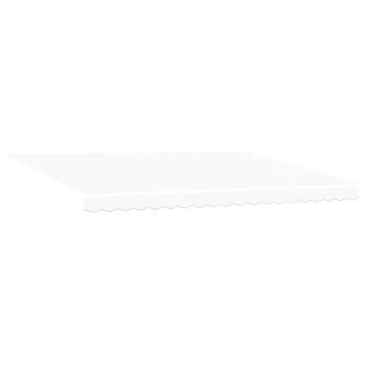 Marchiză manuală retractabilă albă 4.5x3.5 m - vidaXL