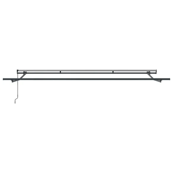 Marchiză manuală retractabilă albă 4.5x3.5 m - vidaXL