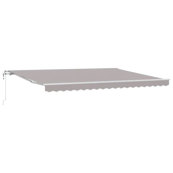 Marchiză Automată Retractabilă Gri 450x350 cm - Acril Rezistent