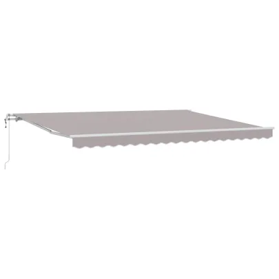 Marchiză Automată Retractabilă Gri 450x350 cm - Acril Rezistent