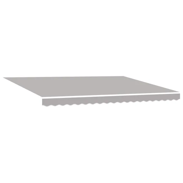 Marchiză retractabilă manuală Gri 450x350 cm - Material umbră