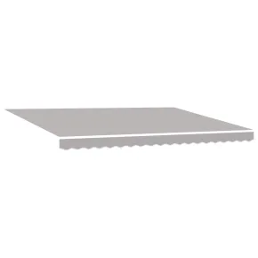 Marchiză Retractabilă Manuală cu LED Gri 450x350 cm 2