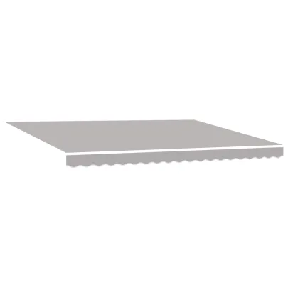 Marchiză Retractabilă Manuală cu LED Gri 450x350 cm