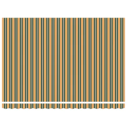 Marchiză Automată Exterior 4.5x3.5 m - Verde și Galben