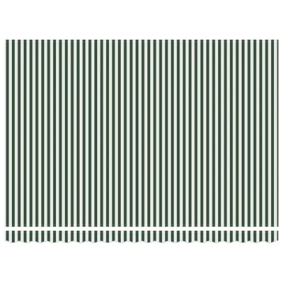 Marchiză Automată Verde-Albă 450x350 cm - Material Textil UV