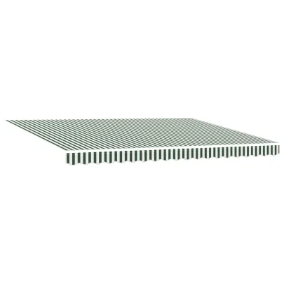 Marchiză Retractabilă Automată cu LED Verde-Alb 450x350 cm