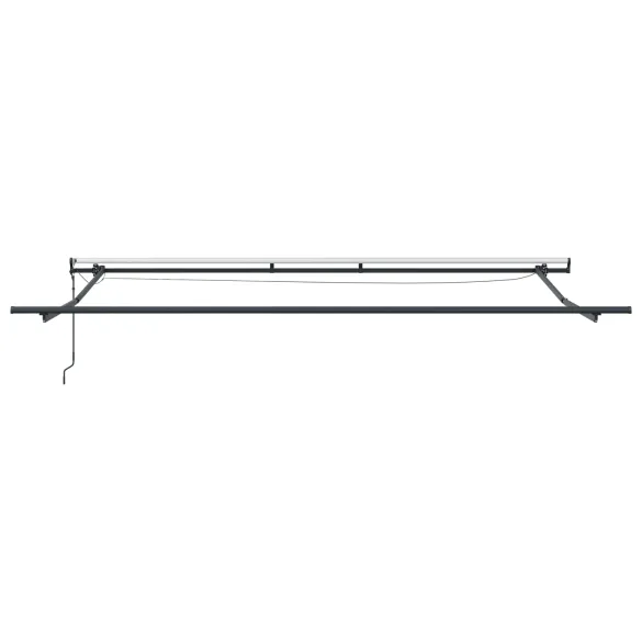 Marchiză Retractabilă Automată cu LED Verde-Alb 450x350 cm