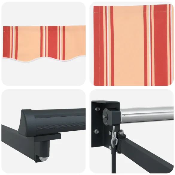 Marchiză Retractabilă Manuală Exterior 500x300 cm - Livrare Gratuită