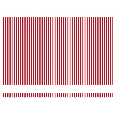 Marchiză Retractabilă Exterior 500x300 cm - Dungi Roșu-Alb
