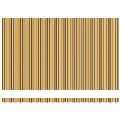 Markiză Automată Exterior 500x300 cm - Dungi Galben