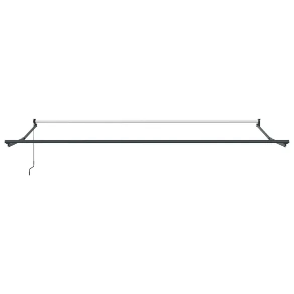Marchiză Retractabilă Manuală 5x3m Negru - Umbră Exterior | vidaXL