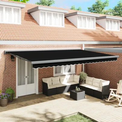 Marciză Retractabilă Automată 5x3 m - Umbră Exterior
