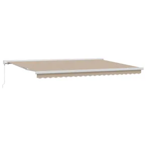 Cort Retractabil Manual 5x3 m Bej - Material Înlocuire 2