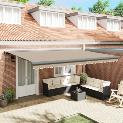 Pânză de înlocuire marchiză retractabilă 500x300 cm Bej
