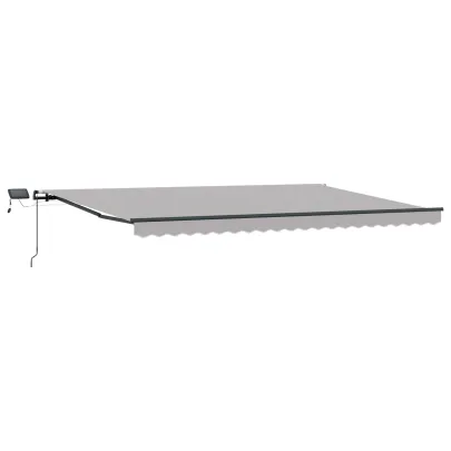 Marchiză Retractabilă cu LED 5x3m | Protecție Solara și Umbră
