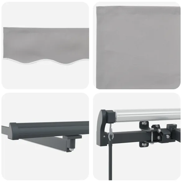 Marchiză Retractabilă cu LED 5x3m | Protecție Solara și Umbră