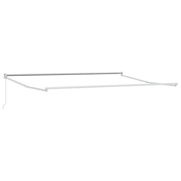 Marchiză retractabilă manuală gri 500x300 cm - Material