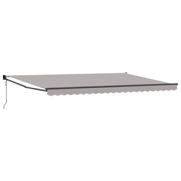 Material Marchiză Automată 5x3 m Gri | Ușor de Montat