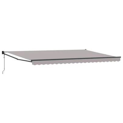 Material Marchiză Automată 5x3 m Gri | Ușor de Montat
