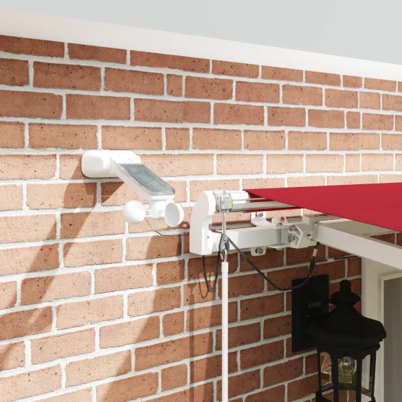 Material marchiză automată LED roșu 5x3m | vidaXL