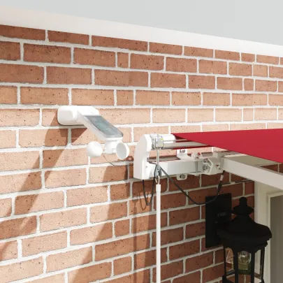 Material marchiză automată LED roșu 5x3m | vidaXL