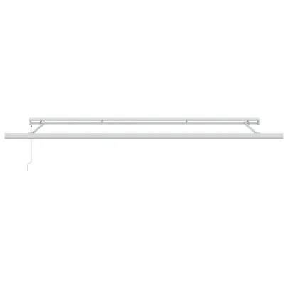 Marchiză retractabilă manuală roșie 5x3 m | vidaXL