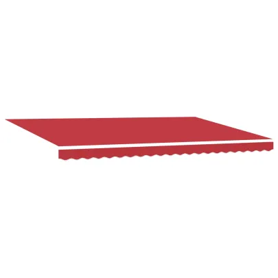 Marchiză Manuală Retractabilă Roșie 5x3 m - Material Schimb
