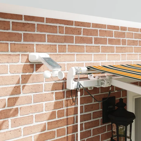 Marchiză Automată Retractabilă LED Verde-Galben 5x3m