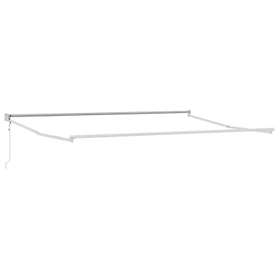 Cort Retractabil Automat 5x3m - Verde/Galben | Material Rezistent