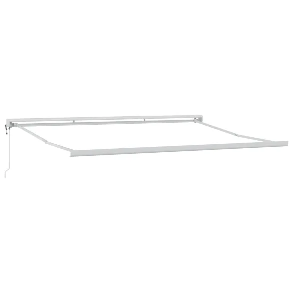 Marchiză Automată Retractabilă 5x3 m - Verde și Galben | vidaXL