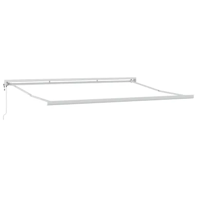 Marchiză Automată Retractabilă 5x3 m - Verde și Galben | vidaXL