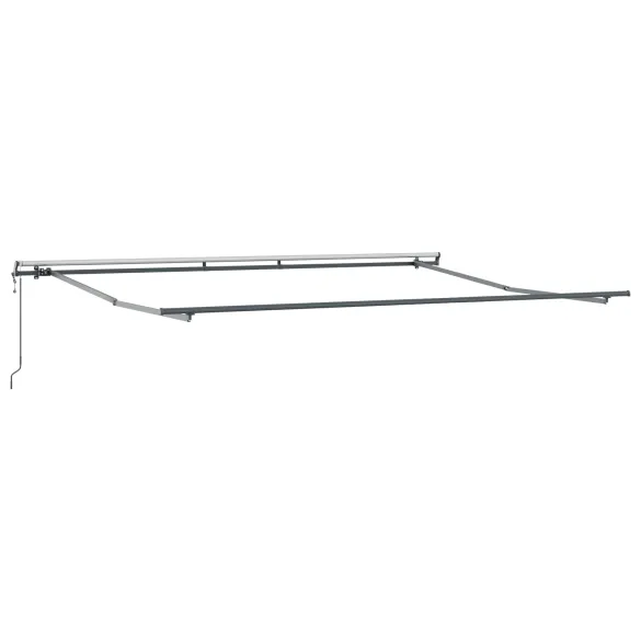 Terasă Retractabilă Automată Verde-Alb 500x300 cm | vidaXL