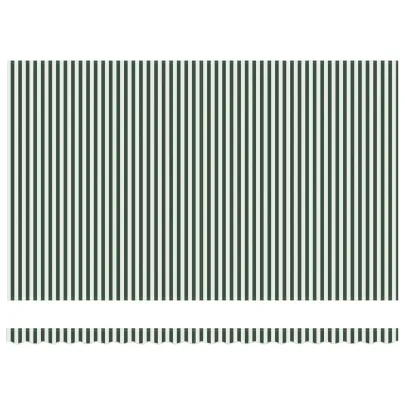 Terasă Retractabilă Automată Verde-Alb 500x300 cm | vidaXL