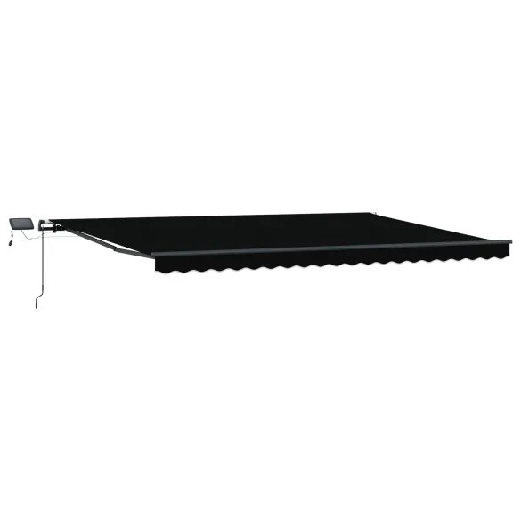 Marchiză Manuală Retractabilă cu LED 5x3.5m | vidaXL