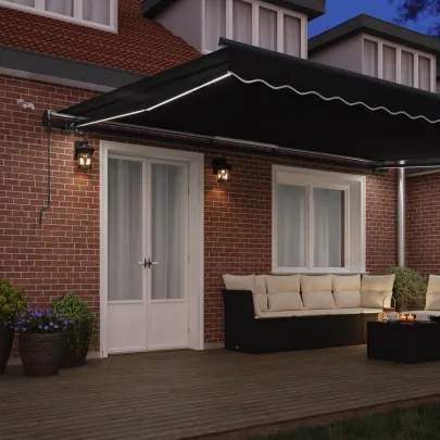 Marchiză Automată cu LED pentru Terasă 5x3.5m | vidaXL