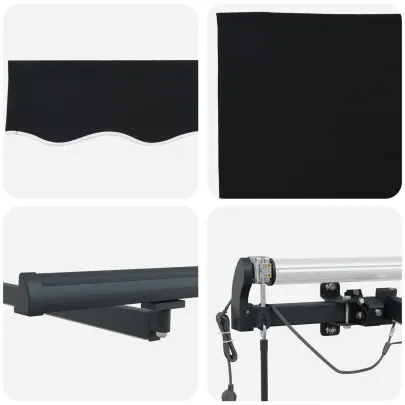 Marchiză Automată cu LED pentru Terasă 5x3.5m | vidaXL