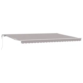 Marchiză Retractabilă Automată 5x3.5 m Gri - UMBRĂ EXTERIOARĂ 2