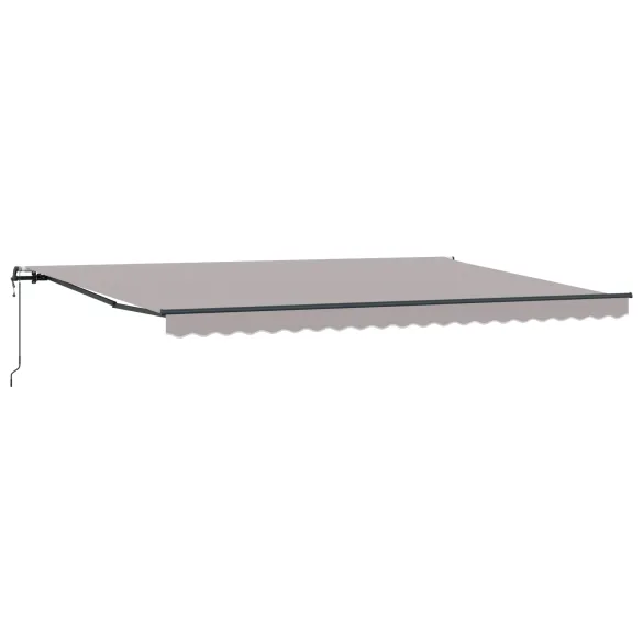 Marchiză Automată Retractabilă Gri 500x350 cm - Material Acril