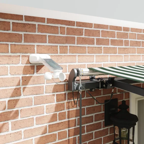 Marchiză Automată cu LED 500x350cm - Material Poliester | vidaXL
